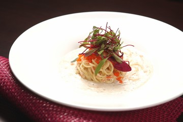 Flying Fish Roe cream pasta
