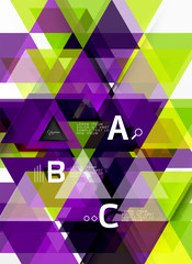 Triangle polygonal abstract background