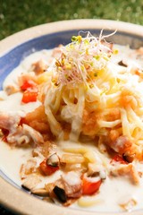pollack cream pasta