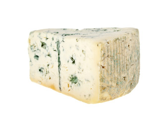 Blue cheese isolated on a white background