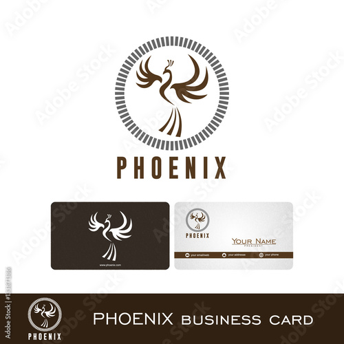  phoenix Business Card Vector Isolated Stock Image And Royalty free 