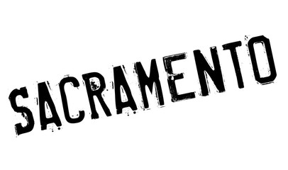 Sacramento stamp rubber grunge