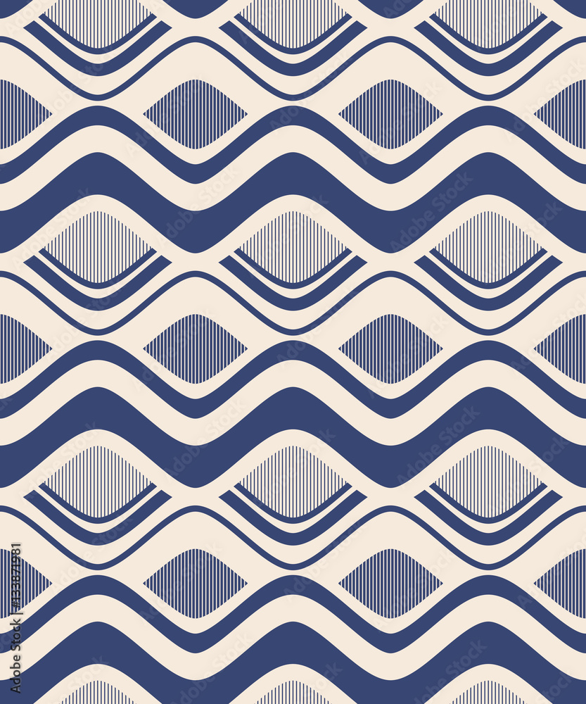 Poster seamless retro pattern