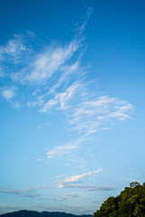 Nice clouds in blue sky