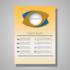 Business flyer brochure vector template eps 10 vector illustrati