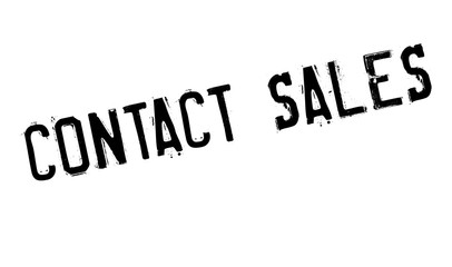 Contact Sales rubber stamp. Grunge design with dust scratches. Effects can be easily removed for a clean, crisp look. Color is easily changed.