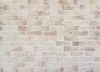 Closeup surface brick pattern at old stone brick wall texture background