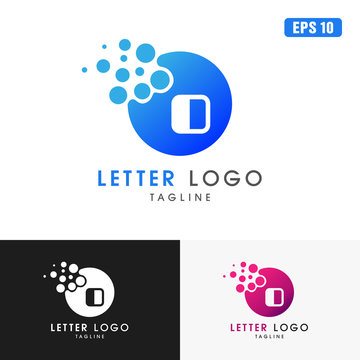 Letter O Circle Pixel Dot Logo / Icon Vector Design (Business Logo Idea)