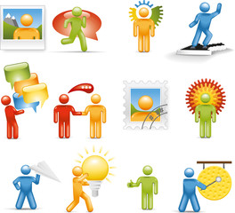 Communication Media Icon Set