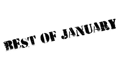 Best Of January rubber stamp