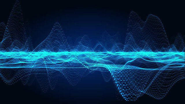 Slow Blue Waves  -   Abstract Looping Video Footage