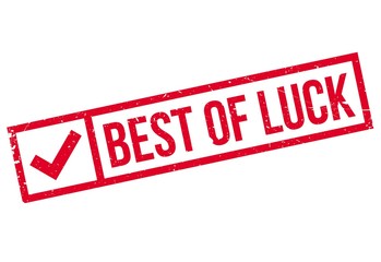 Fototapeta premium Best Of Luck rubber stamp