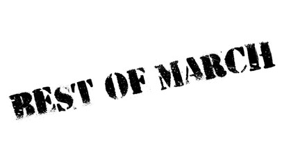 Best Of March rubber stamp