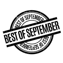 Best Of September rubber stamp