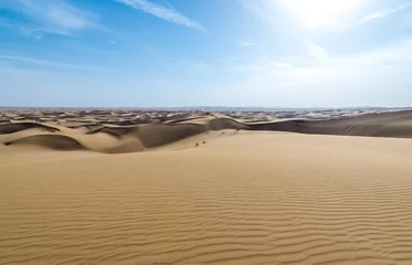  Aerial view with large amount of sand dunes on Maranjab Desert in Iran © Fotokon