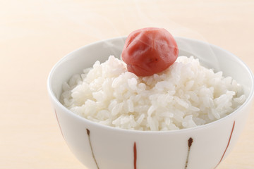 ごはんと梅干し