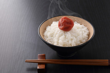 ごはんと梅干し