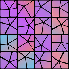 Seamless vector pattern. Bright abstract mosaic for the decoration of backgrounds and of a different design.
