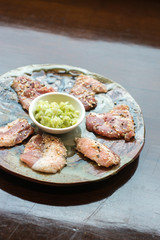 Premium japanese pork sliced
