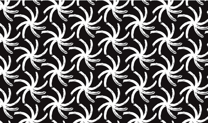 Seamless art pattern with graphic elements