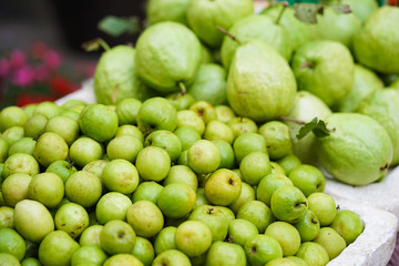 Asian tropical fruit: jujube and guava