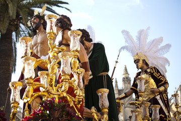 Christ on Holy week in Seville, Andalusia, Spain.