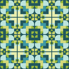 Abstract geometric seamless pattern ornament. Vector.