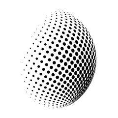 halftone globe logo  vector symbol icon design.