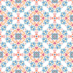 Floral Pattern Colorful Weave Elements