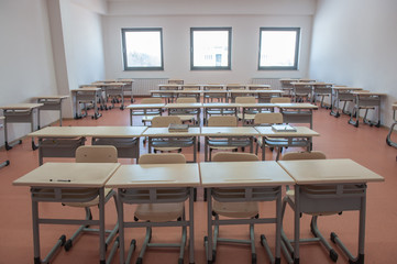 Empty classroom