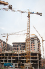 Building crane site