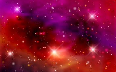 Obraz premium Cosmic background galaxies, nebula and shining stars. Space vector illustration for your design, space wallpapers
