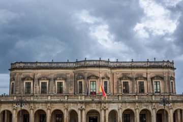 Ducezio Palace in Noto city, Sicily in Italy
