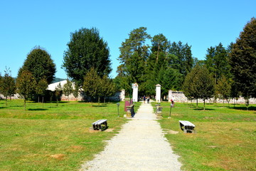 Park of Baron von Brukenthal Palace in Avrig, Transylvania. In Avrig there are a collection of historical monuments.Centuries XI - XVI.
