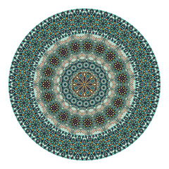 Flower mandala. Vintage decorative elements.
