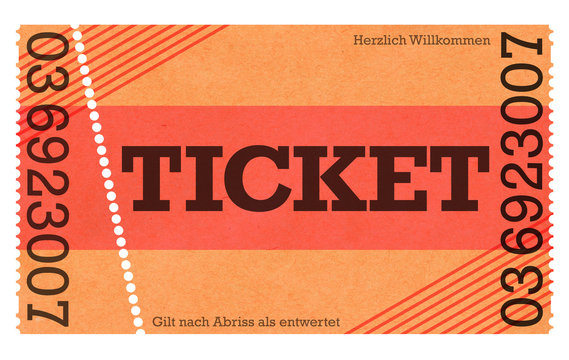 Classic Ticket - Vintage Design / Retro Style - Ticket Shop - Webshop Online-Shop theaterkarte last minute kleines ticket ticketshop onlineshop onlinesale perforiert perforation karte eintrittkarte 