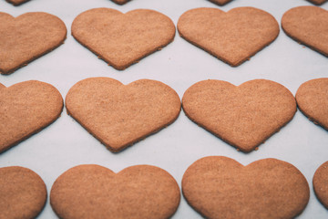 Obraz premium Heart shaped cookies