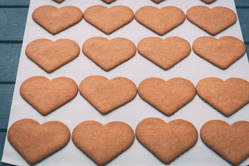 Heart shaped cookies