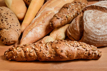 Different pastry on a pile