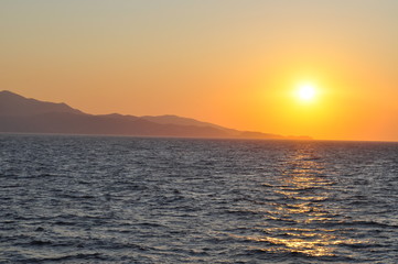Greece sunset