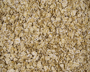 Raw oats background texture