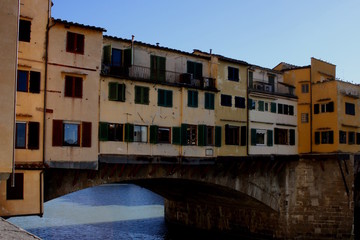 Fototapeta na wymiar Florenz, Ponte Vecchio, Blick von Westen