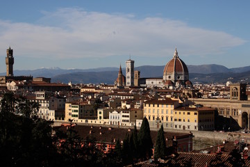Fototapeta na wymiar Florenz, Aussicht auf Kathedrale Santa Maria del Fiore