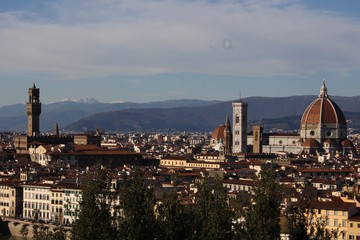 Fototapeta na wymiar Florenz, Aussicht von Piazzale Michelangelo