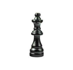 Black Chess Figure on White - Queen
