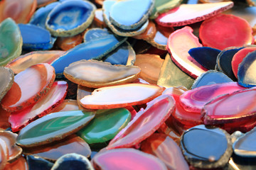 color agate mineral collection