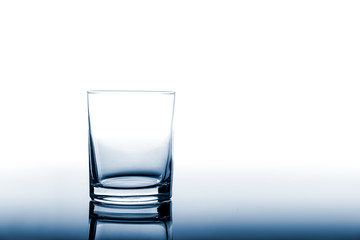 Empty glass on the table