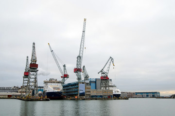 Fototapeta premium Ship Repair iDock - Ship Maintenance
