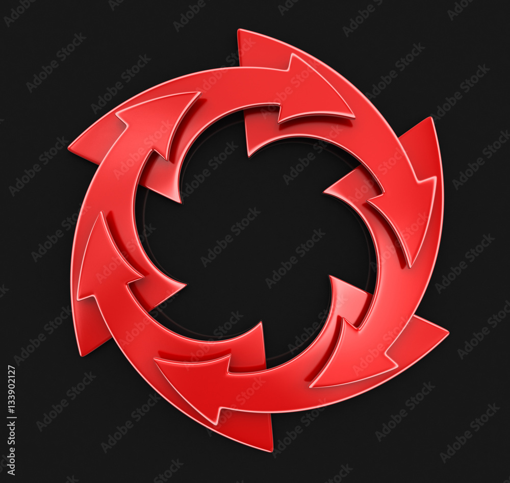 Poster circular graph. image with clipping path