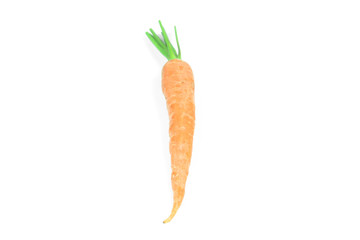 fresh carrots, baby carrot isolated on white background